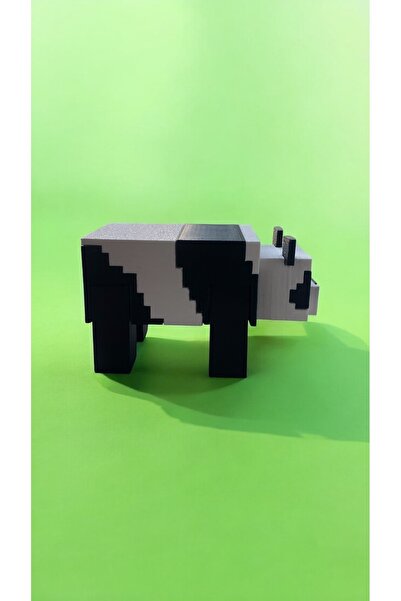 craftlab مجسم الباندا ذو الطابع البكسل والكتلة يتحرك بأرجله مقاس 7 × 4 سم