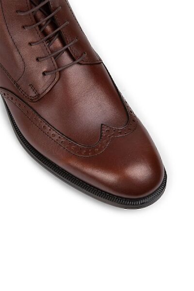 Deery Hakiki Deri Bakır Rengi Fermuarlı Erkek Bot