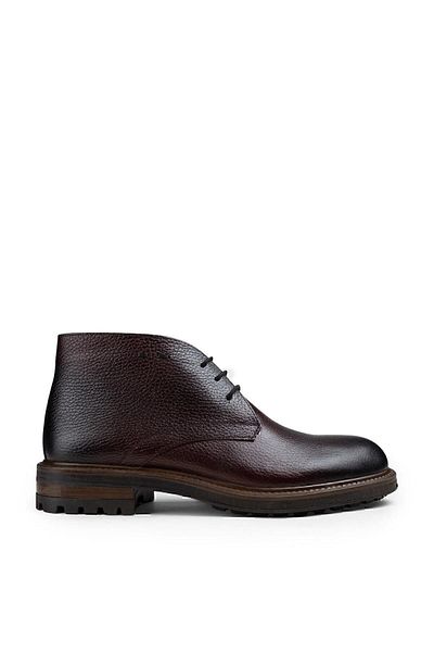 Deery Ανδρικές μπότες από γνήσιο δέρμα Claret Red