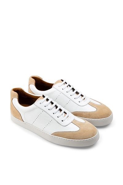 Deery Ανδρικά παπούτσια Sneaker από γνήσιο δέρμα μπεζ