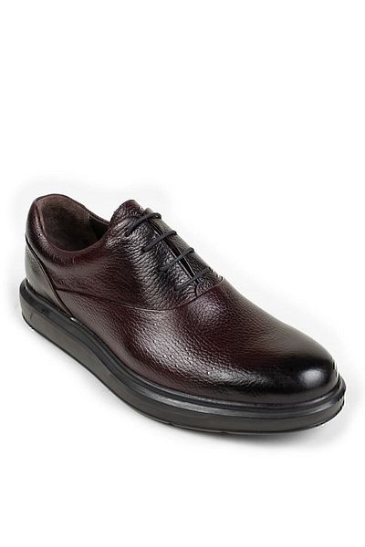 Deery Pantofi casual pentru bărbați, din piele naturală, roșu Claret