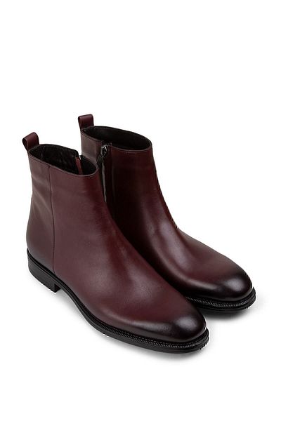 Deery Ανδρικές μπότες από γνήσιο δέρμα Claret Red