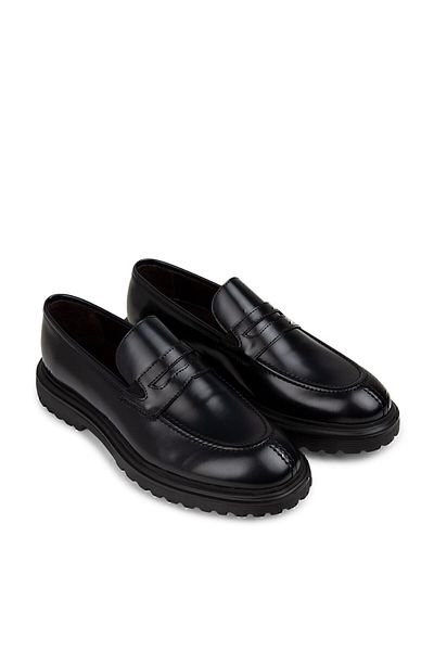 Deery Ανδρικά παπούτσια Loafer από γνήσιο δέρμα Navy Blue