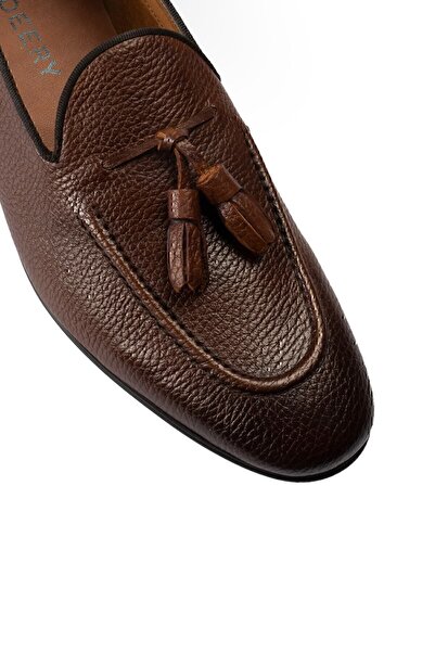 Deery Erkek Taba Deri Loafer Ayakkabı