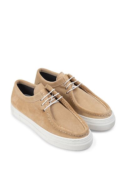 Deery Γνήσιο Suede Beige Γυναικείο Sneaker