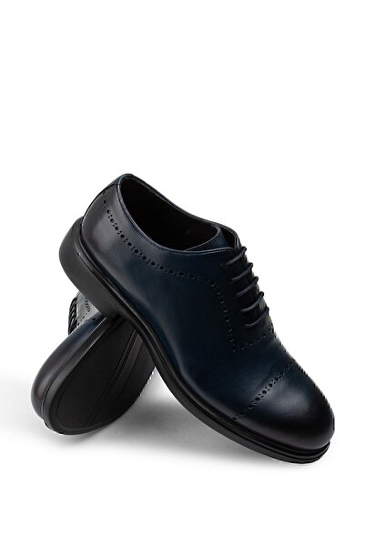 Deery Hakiki Deri Lacivert Günlük Erkek Ayakkabı