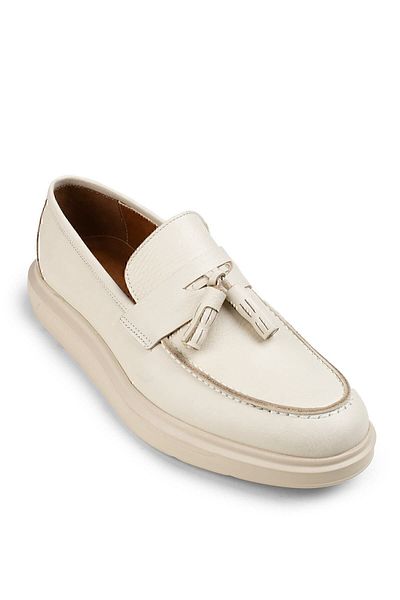 Deery Ανδρικό Μπεζ Γνήσιο Δέρμα Comfort Loafer