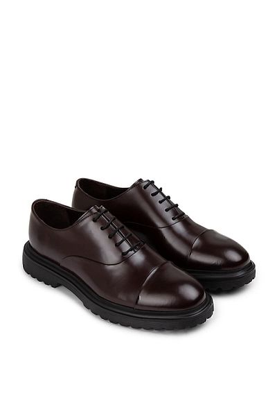 Deery Genuine Leather Claret Red Casual Men's Shoes