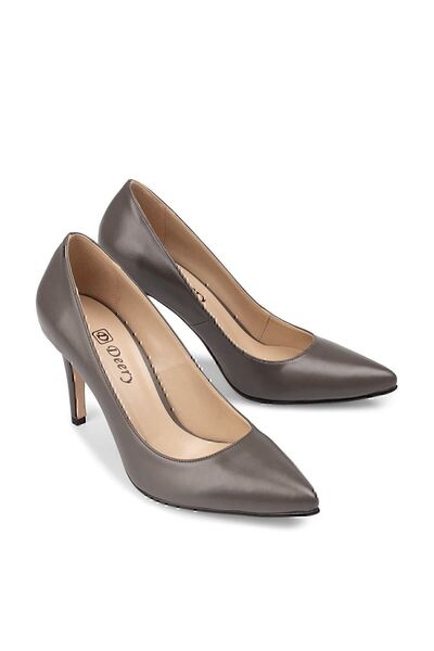 Deery Gray Women's Classic Heeled Shoes 02029ZGRIM02