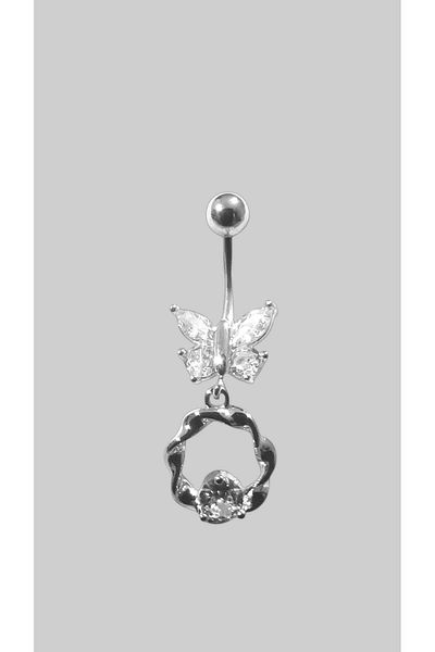 Begonia Accessories 316L Surgical Steel Stainless Tarnish Free Fashion Zircon Stone Navel Piercing
