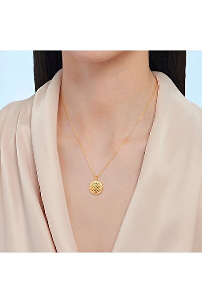 Altınbaş 22 Ayar Altın Yaşam Çiçeği Kolye