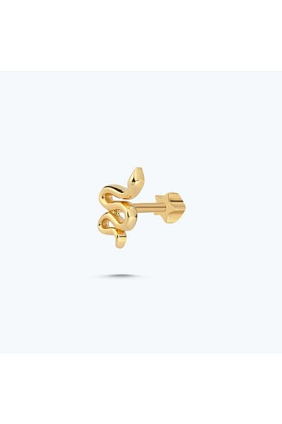 Altınbaş Gold Tragus Snake Piercing