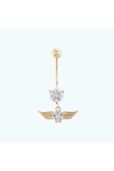 Altınbaş Gold Heart Belly Piercing