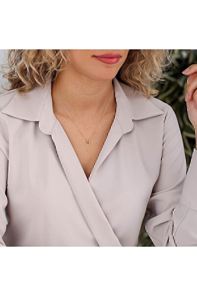 Altınbaş Altın N Harfi Kolye