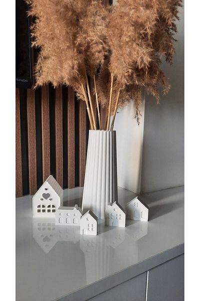 A Bunch Decorative Vase, Candle Holder, Tiny Houses Set, Decoration Products, Bohemian, Salon Decor, Gift,