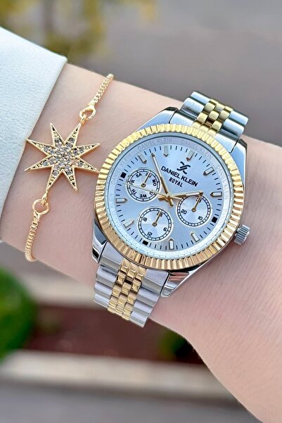 Daniel Klein Women's Wristwatch and Gift Bracelet