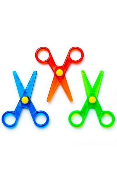 Crayola 3-Piece Plastic Safety Scissor Set Multicolor