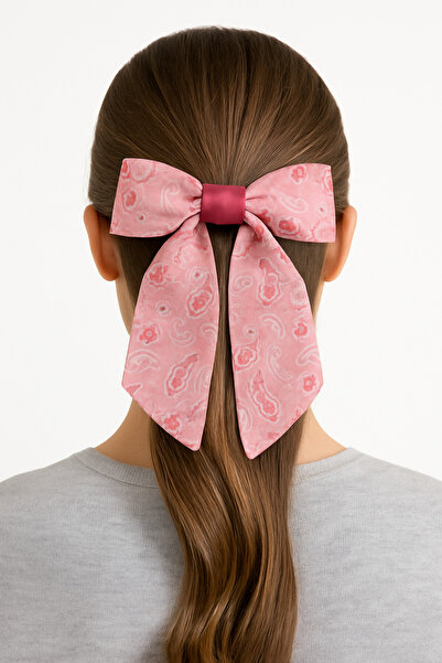 Stella Eşarp Рожева шпилька для волосся з бантиком