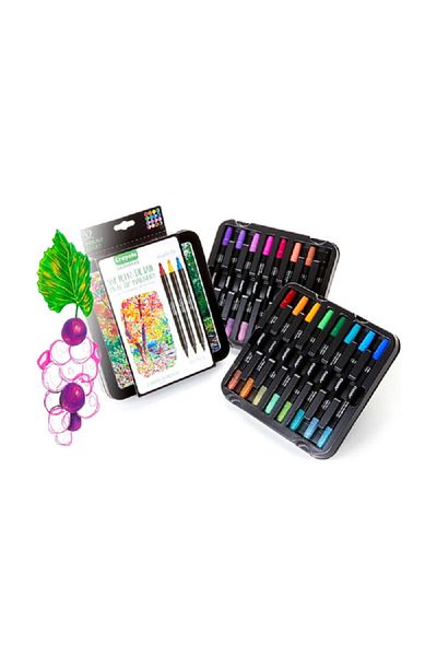Crayola 16-Piece Signature Sketch and Detail Dual-Ended Marker Set
