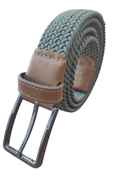 Deribond Woven Braided Men's Belt with Elastic, Stretch Features