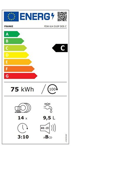 Franke Fdw 614 D10p 10 Programlı 14 Kişilik Bulaşık Makinesi