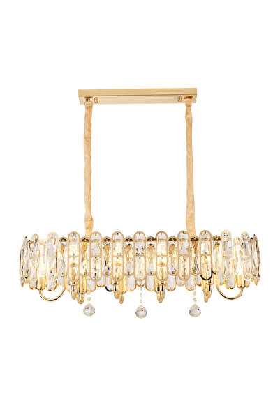 Apliqa Tortes 80'Lik Gold Kristal Taşlı Avize