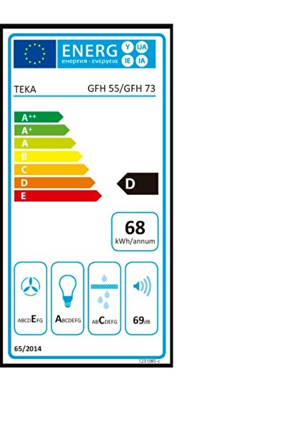 Teka Gfh 55 Gömme 215 W Aspiratör Inox