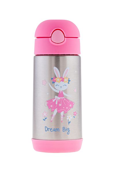 Stephen Joseph Stainless Straw Drinker Rabbit with Lid
