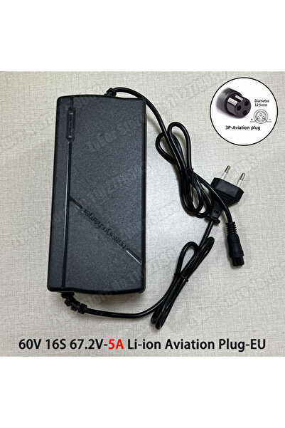 Choice3 EU Plug 60V 5A-Aviation 60V 72V 5A Lithium Battery Charger 67.2V 84V ...