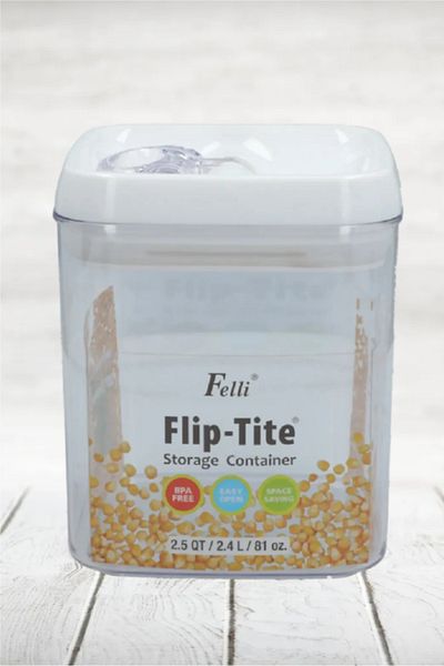 Felli Flip-Tite Storage Container Clear 81oz