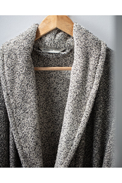 Madame Coco Μπουρνούζι Unisex Anthracite - 100% βαμβάκι, νήμα Brest βαμμένο με νήμα