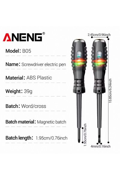 ANENG B05 Cross B05 Word/cross Screwdrivers Neon Bulb Indicator Meter Electric Pen Insulated Electri