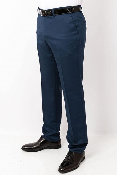 Modaviki Men's Fabric Trousers Navy Blue Mdv201