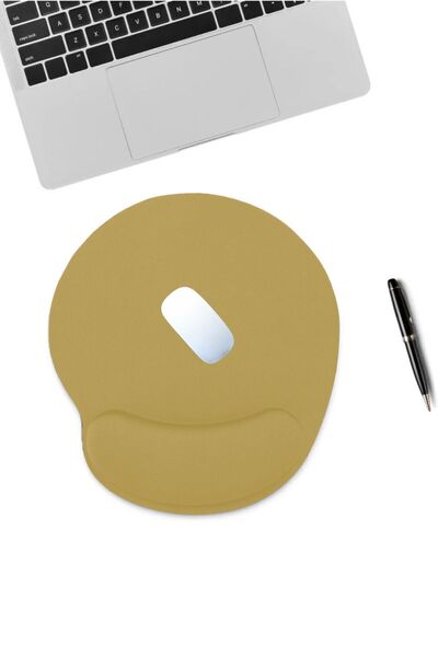 Walter White Bilek Destekli Dolgulu Bej Ergonomik Kaymaz Taban Mouse Pad Ev,ofis,oyun
