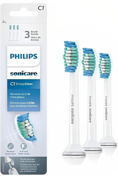 Sonicare Philips Sonicare Simply Clean replacement toothbrush heads HX6013/04 3 count
