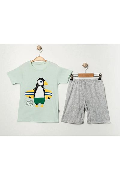 e-çocuk Swimmer Penguin 2-Piece Boy's Suit 4741