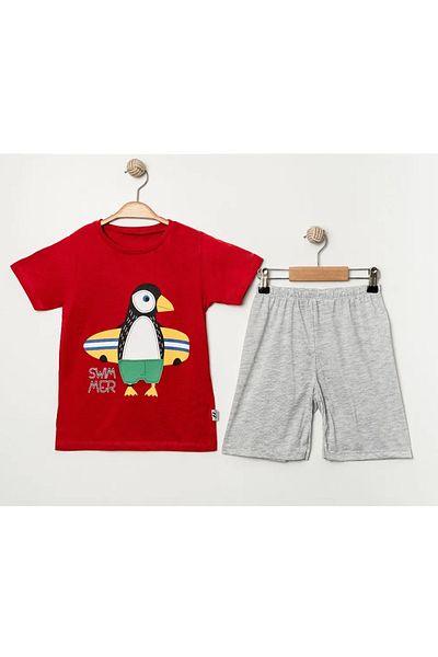 e-çocuk Swimmer Penguin 2-Piece Boy's Suit 4741
