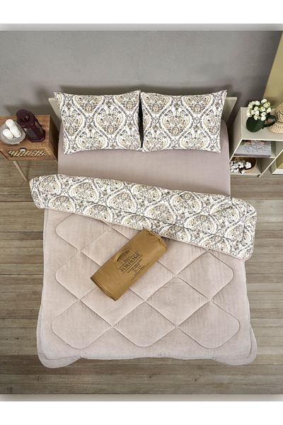 Sudem Home Collection Double Double Sided Luxury Welsoft Elite Quilt Soft Fleece Quilt and Pillow Case