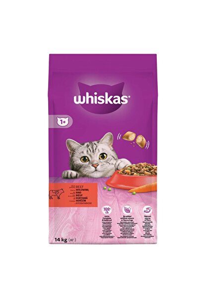 Whiskas Sığır Etli Yetişkin Kedi Maması 14 Kg