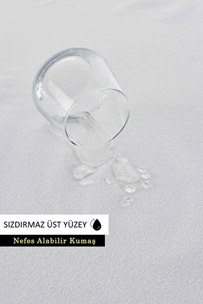 Mislina Home Micro Classic Sıvı Su Geçirmez Fitted Full Kenar Tek Çift Kişilik Bebek Çocuk Yatak Koruyucu Alezi