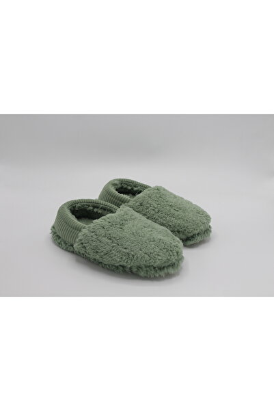 fluffy Kadın Lastikli Kaymaz Taban Peluş Ev Botu Panduf