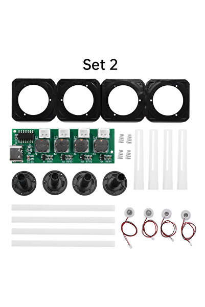 Choice1 مجموعة من وحدتي ترطيب الهواء بأربع رذاذات، بجهد 5 فولت تيار مستمر، بد...