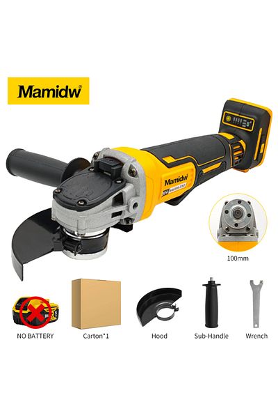 Dewalt 100mm Mamidw 125/100mm Cordless Brushless Angle Grinder 9000rpm Cutting Machine Polishing Machine Fo