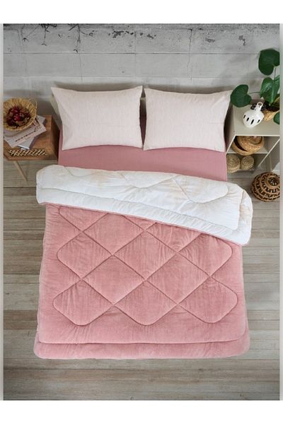 Sudem Home Collection Double Double Sided Luxury Welsoft Elite Quilt Soft Fleece Quilt and Pillow Case