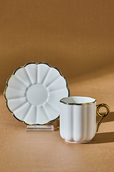 Karaca Feyza 6 Kişilik Kahve Fincanı 90 ml Gold