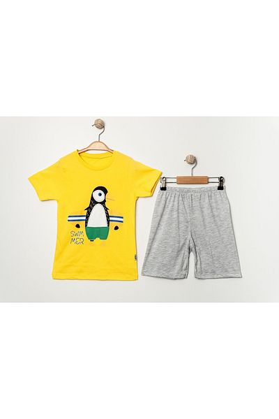 e-çocuk Swimmer Penguin 2-Piece Boy's Suit 4741