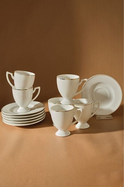Karaca Boyoz Kaffeetassen-Set für 6 Personen, 85 ml