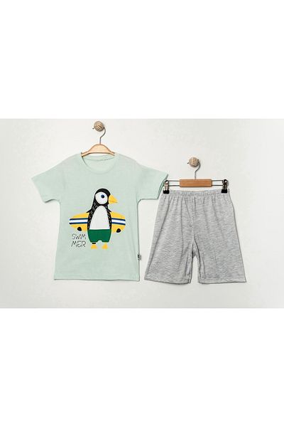 e-çocuk Swimmer Penguin 2-Piece Boy's Suit 4741