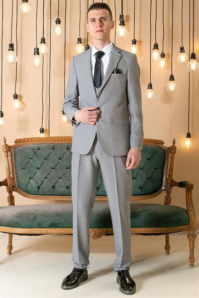 Modaviki Men - Suit - Dress - 6 Drop - Gray - Mdv100