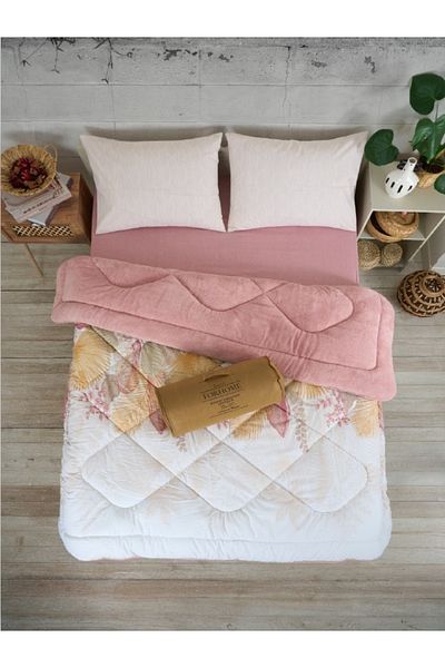Sudem Home Collection Double Double Sided Luxury Welsoft Elite Quilt Soft Fleece Quilt and Pillow Case